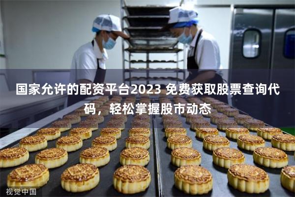 国家允许的配资平台2023 免费获取股票查询代码，轻松掌握股市动态