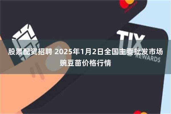 股票配资招聘 2025年1月2日全国主要批发市场豌豆苗价格行情