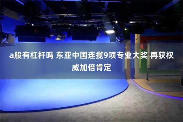 a股有杠杆吗 东亚中国连揽9项专业大奖 再获权威加倍肯定