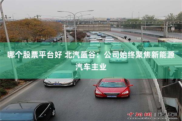 哪个股票平台好 北汽蓝谷：公司始终聚焦新能源汽车主业