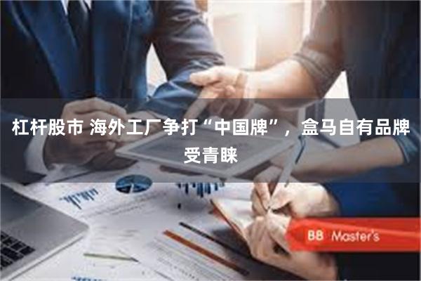 杠杆股市 海外工厂争打“中国牌”，盒马自有品牌受青睐