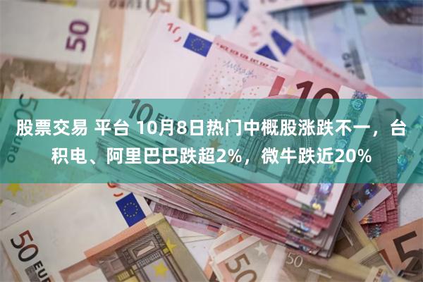 股票交易 平台 10月8日热门中概股涨跌不一，台积电、阿里巴巴跌超2%，微牛跌近20%